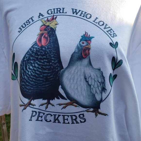 2X Just a girl who loves chickens T-shirt - Picture 5 of 10